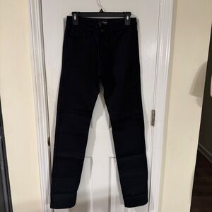 The Kooples Black Regular Fit Jeans Size 27 NWT Skull Button Stretch Denim